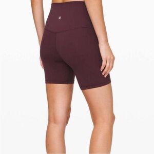 Lululemon align Burgundy biker shorts